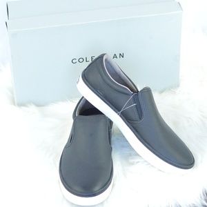 NWT Cole Haan Falmouth Slip On Black Leather